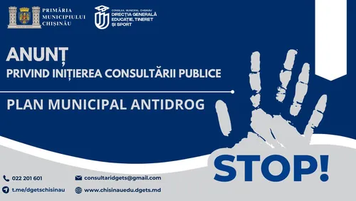 Consultări publice privind elaborarea Planului municipal ANTIDROG al Municipiului Chișinău
